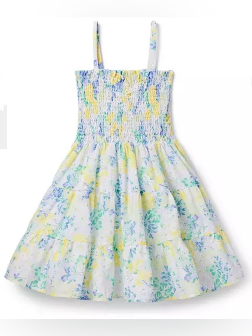 Janie and Jack The Millie Smocked
Sleeveless Sundress. 100% Cotton. Size 10.